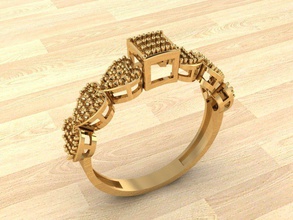 anel vring v10 jóias ouro da forma printable de prata noivado moda beleza bracelete a amor diamante platina gem brilhantes sterling safira brillant vestuário anéis 3d print model - Mito3D