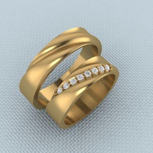 anillo vv stl 3dm joyería joya cnc impresión oro plata diseñando boda anillos 3d print model - Mito3D