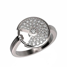 bague marque original engagement élégant mariage bijou diamant brillant bijoux or mode beauté gemme fiancaille maison machine laver moderne anneaux 3d print model - Mito3D