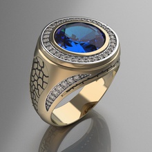 anel da web jóias ouro de prata diamante anéis 3d print model - Mito3D