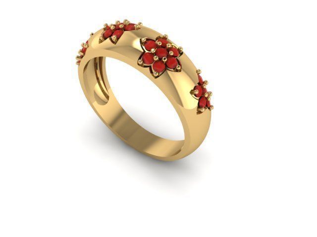 anello di nozze gioielli moda la sterlina argento anelli 3D print model - Mito3D