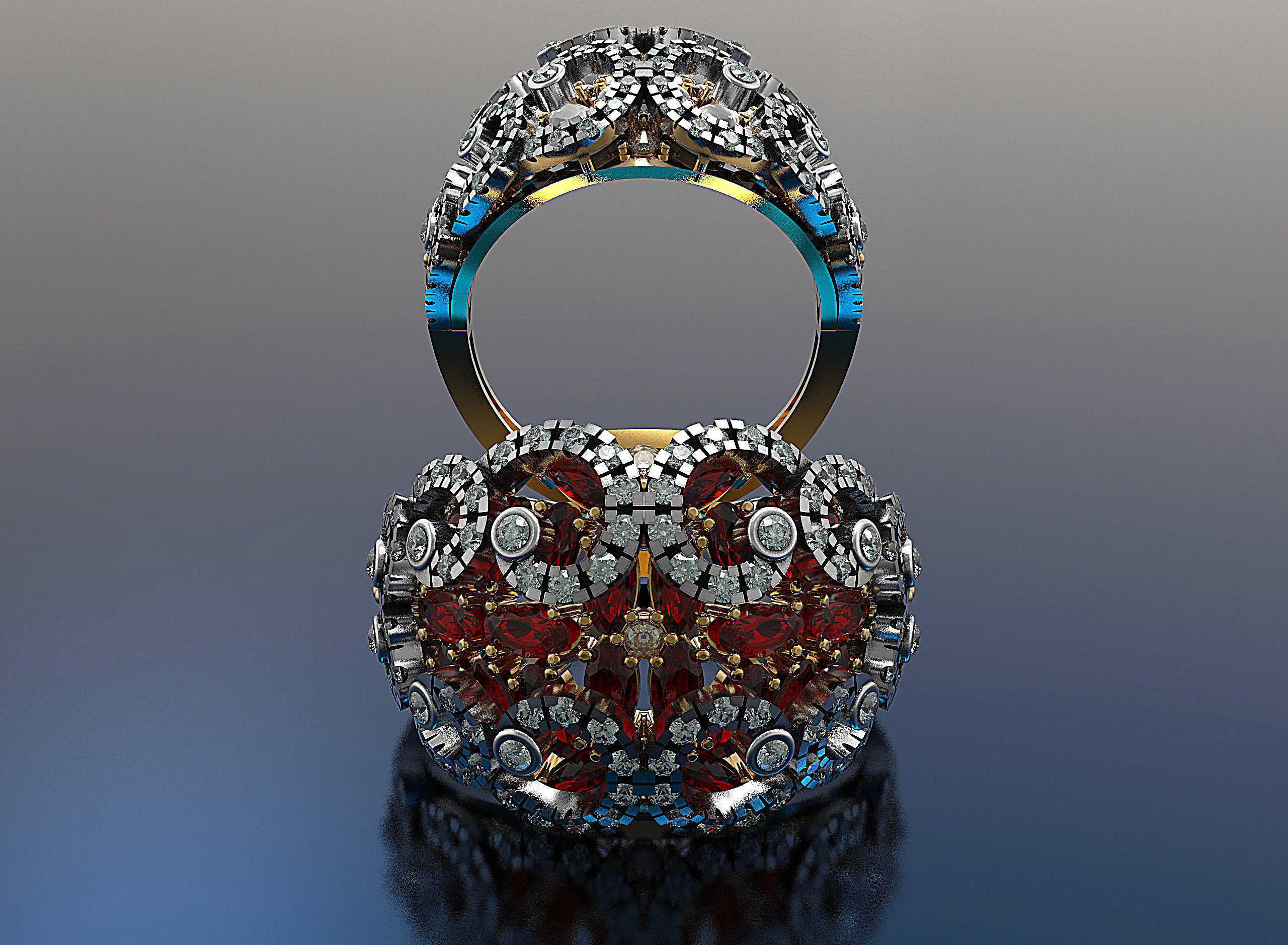 bague femme femmes or argent diamants bijoux diamant bijou mariage gemme engagement sterling mode brillant beauté anneaux 3D print model - Mito3D