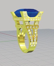 ring women eiffel towerx jewelry tower paris france europe rings 3d print model - Mito3D