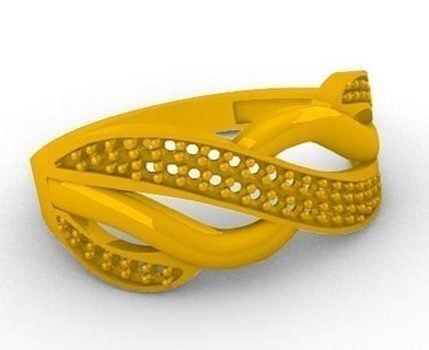ring women stl jewelry gold printable diamond silver rings jewel wedding engagement 3d print model - Mito3D