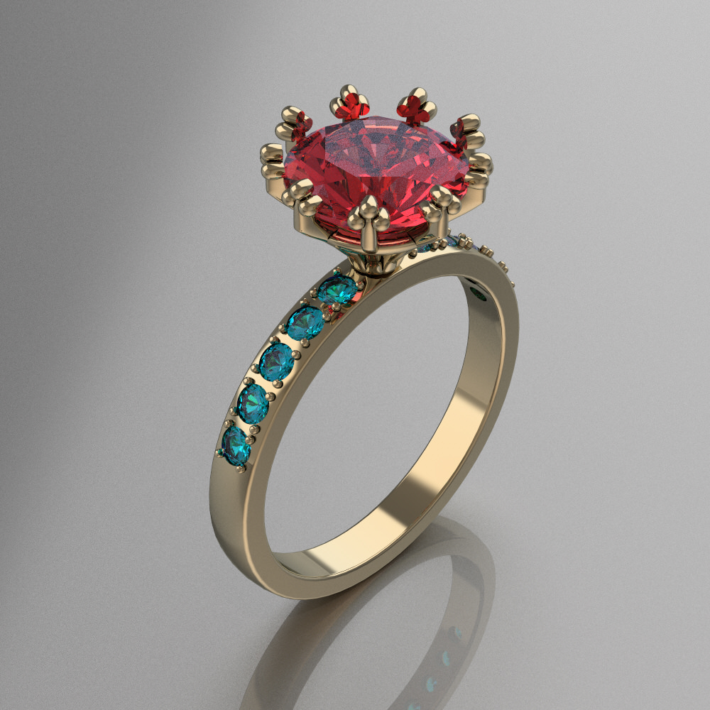 anillo de mujer la joyería womens oro cad rhino nurbs gams carácter humanos ropa los anillos 3D print model - Mito3D