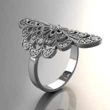 ring womens jewelry jewel gold women gems diamond character human clothing rings 3d print model - Mito3D