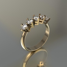 yüzük kadın takı mücevher altın elmas taşlar kadınlar karakter insan giyim 3d print model - Mito3D