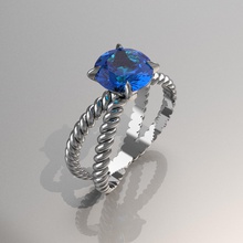 anillo de mujer la joyería el diamante joya piedras preciosas los anillos cad womens oro carácter humanos ropa 3d print model - Mito3D