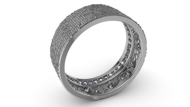 bague formidable monde or mode 3dprinted conception d'or bijou bijoux impression imprimable prototypage anneaux argent 3d print model - Mito3D