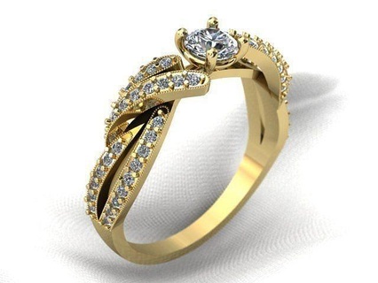 anel wr 117 luxo joalheria ouro Projeto detalhe diamante noivado gema jóia jóias platina imprimível moda beleza prata argolas brilhante 3d print model - Mito3D