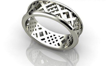 bague 032 or mariage bijoux feuilles 3d modèle diamant naturel exclusif anneaux calcul brillant coupes imprimable 3d print model - Mito3D