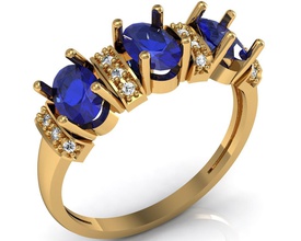 bague stl diamant diamants gemme gemmes pierres précieuses or bijou bijoux anneaux 3d print model - Mito3D