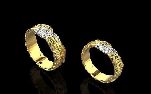 squillare z424 anelli orecchino oro argento bianca nozze Fidanzamento diamante gioiello gioielleria stampabile gemma brillante 3d print model - Mito3D