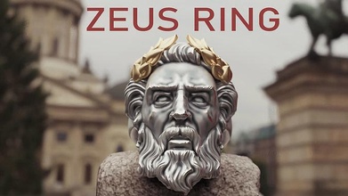 ring zeus schmuck zbrush gold silber druckbar diamant ringbauer schädel realistisch antiquität barock ringe 3d print model - Mito3D