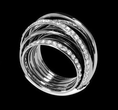 ringeline jewelry ring jewel diamond wedding platinum sapphire amethyst gemstone precious rings 3d print model - Mito3D