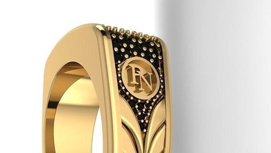 ringmanygems parlıyor moda zarif altın lüks klasik gümüş yazdırılabilir elmas yüzük takı yüzükler 3d print model - Mito3D