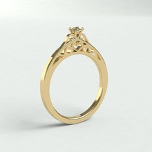 ringmodel101 - engagement ring jewelry diamond wedding accessories gold silver print design gemstone precious model platinum finger rings solitaire gem heart ornament 3d print model - Mito3D