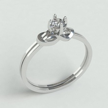 ringmodel105 - anello di fidanzamento gioielli diamante matrimonio accessori oro argento stampa gemma preziosi modello disco platino dito anelli amore abbraccio torsione diamanti 3d print model - Mito3D
