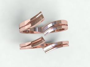 ringmodel134 - anneau de mariage bijoux l'anneau les anneaux joyau le diamant l'engagement accessoires or d'argent stl platine pierre précieuse précieux brillant 3dmodel gem bandes 3d print model - Mito3D