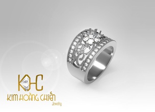 anillos-cc4-con diamante -1 archivos de impresión 3d modelo la el gem joya joyería anillo los anillos oro plata compromiso boda moda blanco brillante engagem diamant soliraire zafiro 3d print model - Mito3D