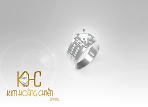 rings cc58 diamante 1 archivos 3d impresión modelo joya joyería anillo anillos oro plata compromiso boda moda blanco brillante enganchar diamante solitario zafiro 3d print model - Mito3D