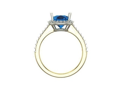 rings jewelry gold silver diamond jewel jewellery ring gem brilliant 3d print model - Mito3D