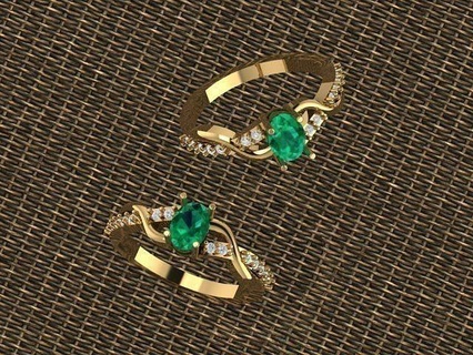 anelli argento gioielleria oro squillare gioielleria diamante squillare nozze moda squillare anelli 3d print model - Mito3D