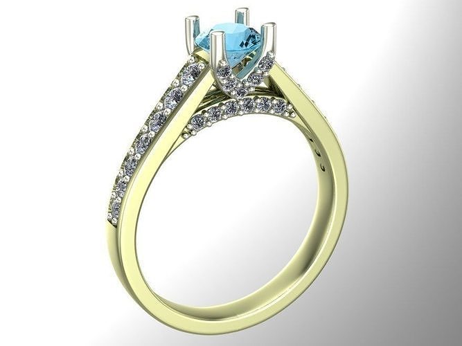 argolas joalheria ouro prata diamante jóia jóias anel gema branco 3D print model - Mito3D