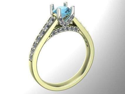 rings jewelry gold silver diamond jewel jewellery ring gem white 3d print model - Mito3D