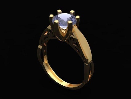 rings ring jewelry gold diamond printable silver jewellery engagement brilliant platinum jewel cad design detail fashion gem 3d print model - Mito3D