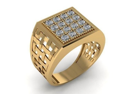 anillos diamante anillo solitario hombres Moda muchachas imprimible nupcial oro compromiso indio joyería tradicional mujer joya 3d print model - Mito3D