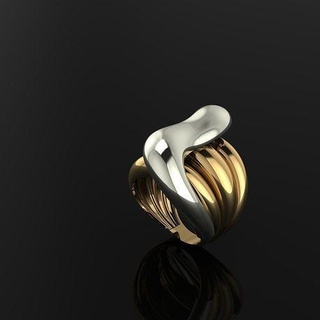 anelli oro argento squillare moda sterlina stampabile gioiello gioielleria brillante diamante bellezza Fidanzamento gioielleria nozze anelli ciondoli gioielleria anelli diamante squillare 3d print model - Mito3D