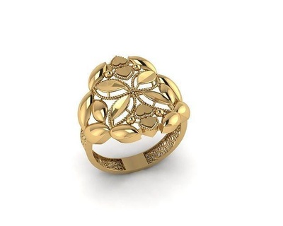 Ringe traditionell Schmuck Diamant Ring Solitär Frau Mode Mädchen druckbar Braut Gold Engagement indisch Türkisch 3d print model - Mito3D
