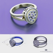 rings jewelry ring jewerly gold diamond design jewel jewellery decoration fashion art designer model piece ornamental 3d print model - Mito3D