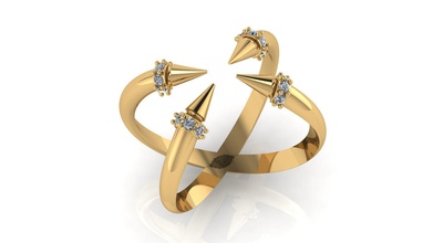 Ringe Schmuck gold Silber diamond Juwel engagement Hochzeit gem Mode-ring Diamant-ring gold-ring engagem ring Mode-Schönheit rhino solitaire solitair 3d print model - Mito3D