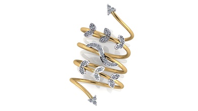 rings jewelry gold silver diamond jewel jewellery wedding engagement gem platinum engagem ring fashion beauty rhino solitair 3d print model - Mito3D