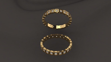 los anillos la joyería de oro plata joya el diamante boda compromiso moda y belleza anillo engagem gem platino rhino solitair 3d print model - Mito3D