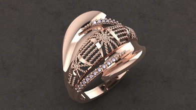 rings3dm jóias ouro branco de prata o preto sterling casamento jóia anel diamante engajamento gem platina safira pulseira smartphone anéis 3d print model - Mito3D