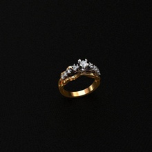 anneaux diamant bague bijoux platine argent brillant carat or bureau luxe gemme sterling mariage bijou goujat solitaire engagem 3d print model - Mito3D