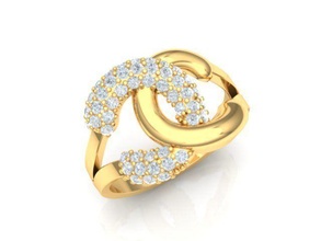Ringe Schmuck Platin wertvoll leuchtenden Mode Juwel Ring Diamant Finger Gold Valentinstag Silber elegant brillant Armband Ohrring Kleidung 3d print model - Mito3D
