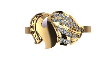ringe gold ring diamanten schmuck platin mode hochzeit silber diamant juwel schönheit saphir rubin engagement solitär engagem smaragd 3d print model - Mito3D