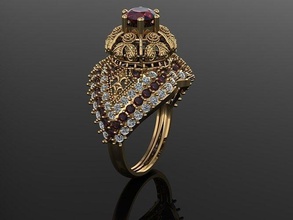 rings jewelry feshion gold silver luxury 3d print model - Mito3D
