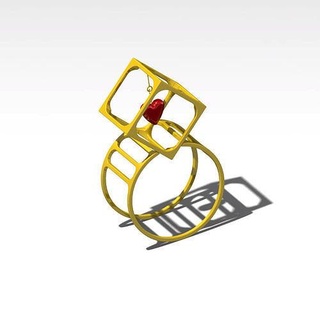 Ringe Schmuck Ring Design industriell Konzept 3dprint Illustration Symbol Kunst Juwel 3d print model - Mito3D