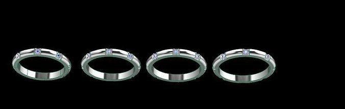 anelli oro argento squillare moda sterlina stampabile gioiello gioielleria brillante diamante bellezza Fidanzamento nozze 3d print model - Mito3D