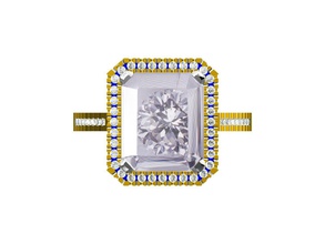 Ringe Schmuck Mode-ring gold Silber Hochzeit 3d print model - Mito3D