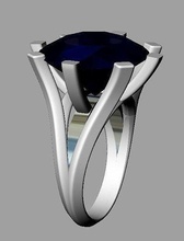 anillos anillo joyería joya diseño elegante Moda lujo plata diamante 3d print model - Mito3D