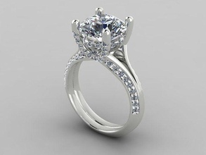 anneaux femme bijoux impression 3dprinted imprimable conception bague bijou d'or mode or prototypage diamant 3d print model - Mito3D