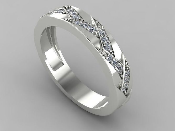 anneaux femme bijoux impression 3dprinted imprimable conception bague bijou d'or mode or prototypage 3D print model - Mito3D