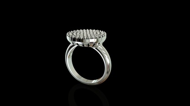 ringe cg145 liebe gold diamant bague schmuck ring mode schönheit anneau bijoux 3d 3d print model - Mito3D