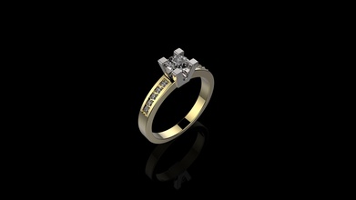 yüzükler 11 altın gümüş elmas mücevher küpe takı yüzük yazdırılabilir nişan platin parlak sterlin moda 3d print model - Mito3D